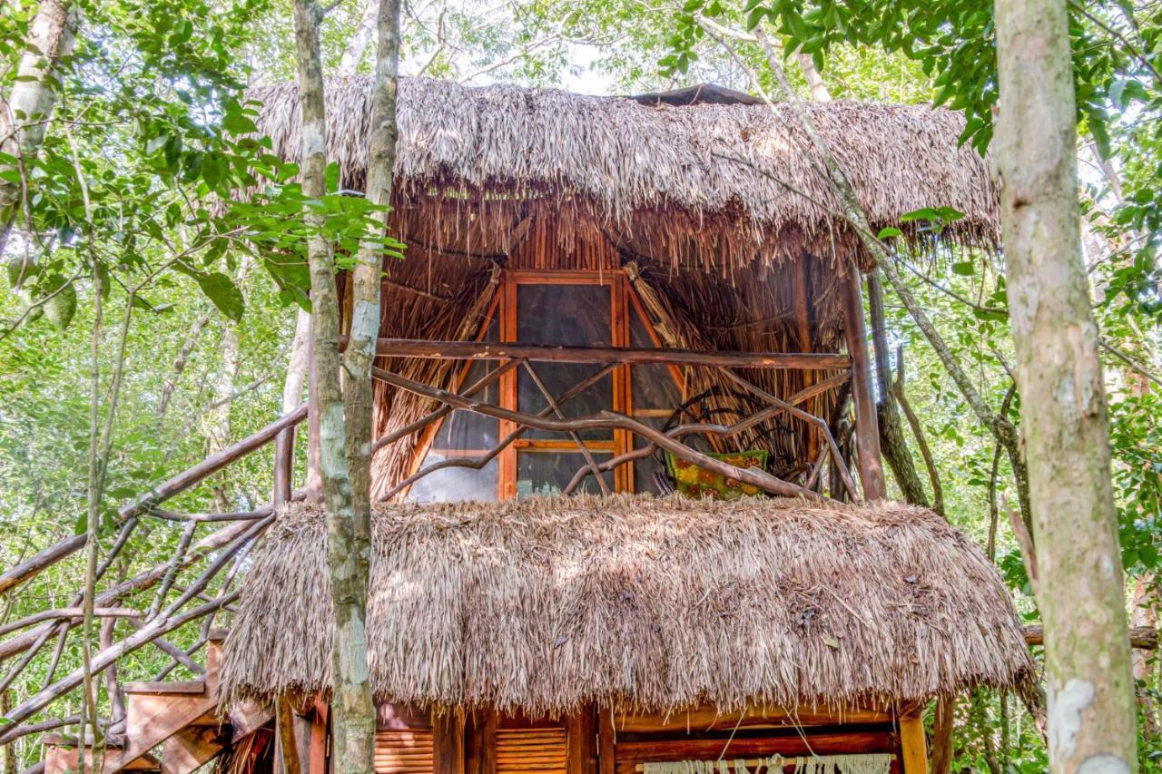 Gasthaus Madre Tierra Eco Habitat Puerto Morelos Exterior foto