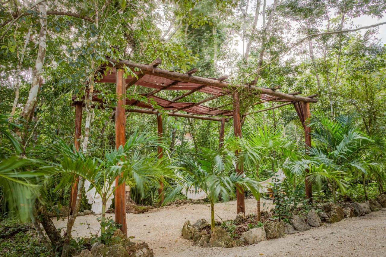 Gasthaus Madre Tierra Eco Habitat Puerto Morelos Exterior foto