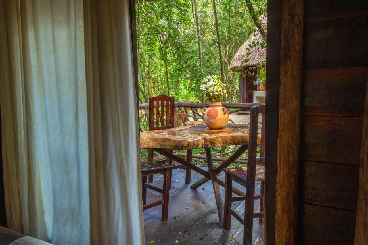 Gasthaus Madre Tierra Eco Habitat Puerto Morelos Exterior foto