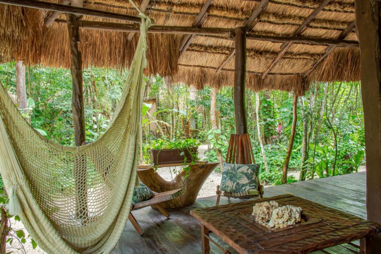 Gasthaus Madre Tierra Eco Habitat Puerto Morelos Exterior foto