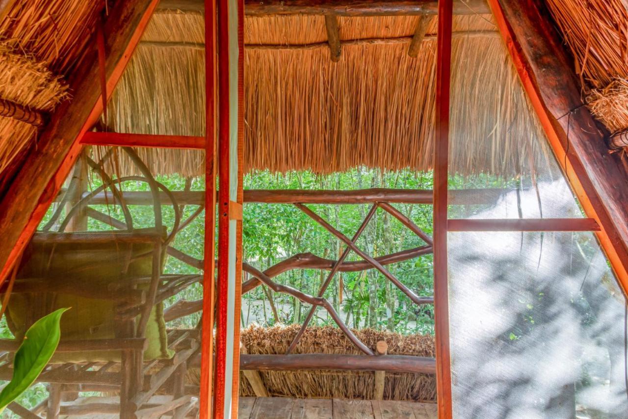Gasthaus Madre Tierra Eco Habitat Puerto Morelos Exterior foto
