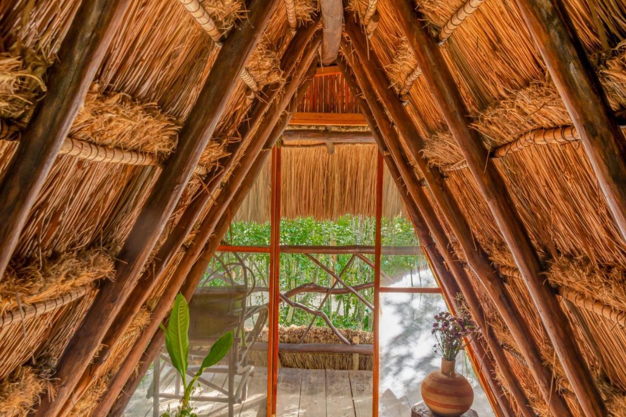 Gasthaus Madre Tierra Eco Habitat Puerto Morelos Exterior foto