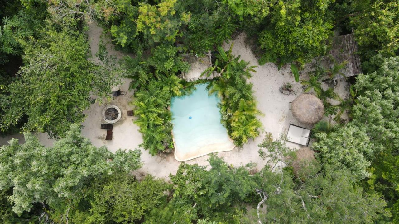 Gasthaus Madre Tierra Eco Habitat Puerto Morelos Exterior foto