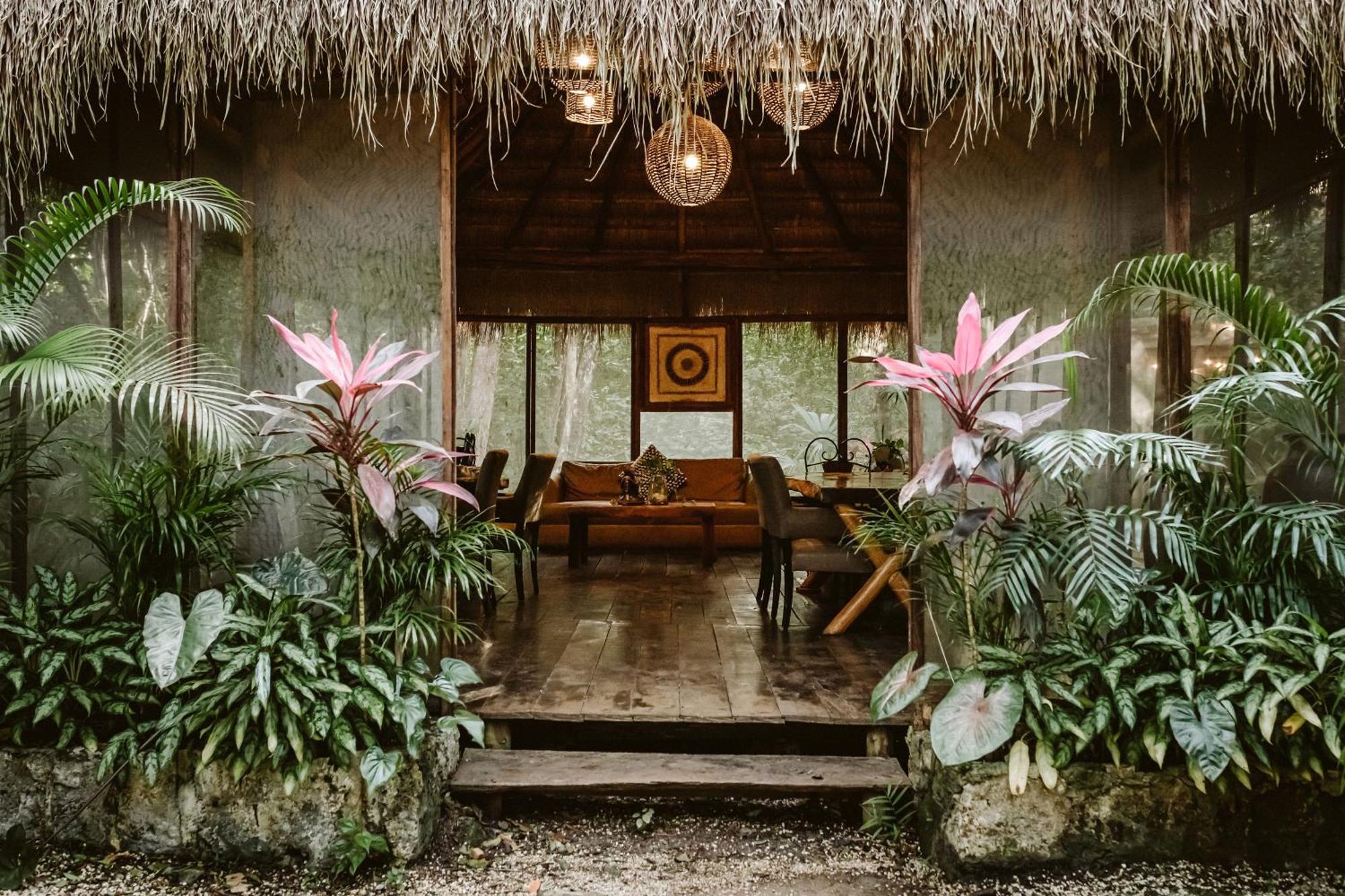 Gasthaus Madre Tierra Eco Habitat Puerto Morelos Exterior foto