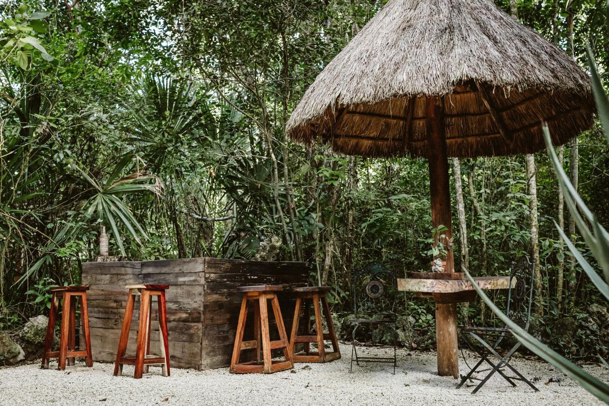 Gasthaus Madre Tierra Eco Habitat Puerto Morelos Exterior foto