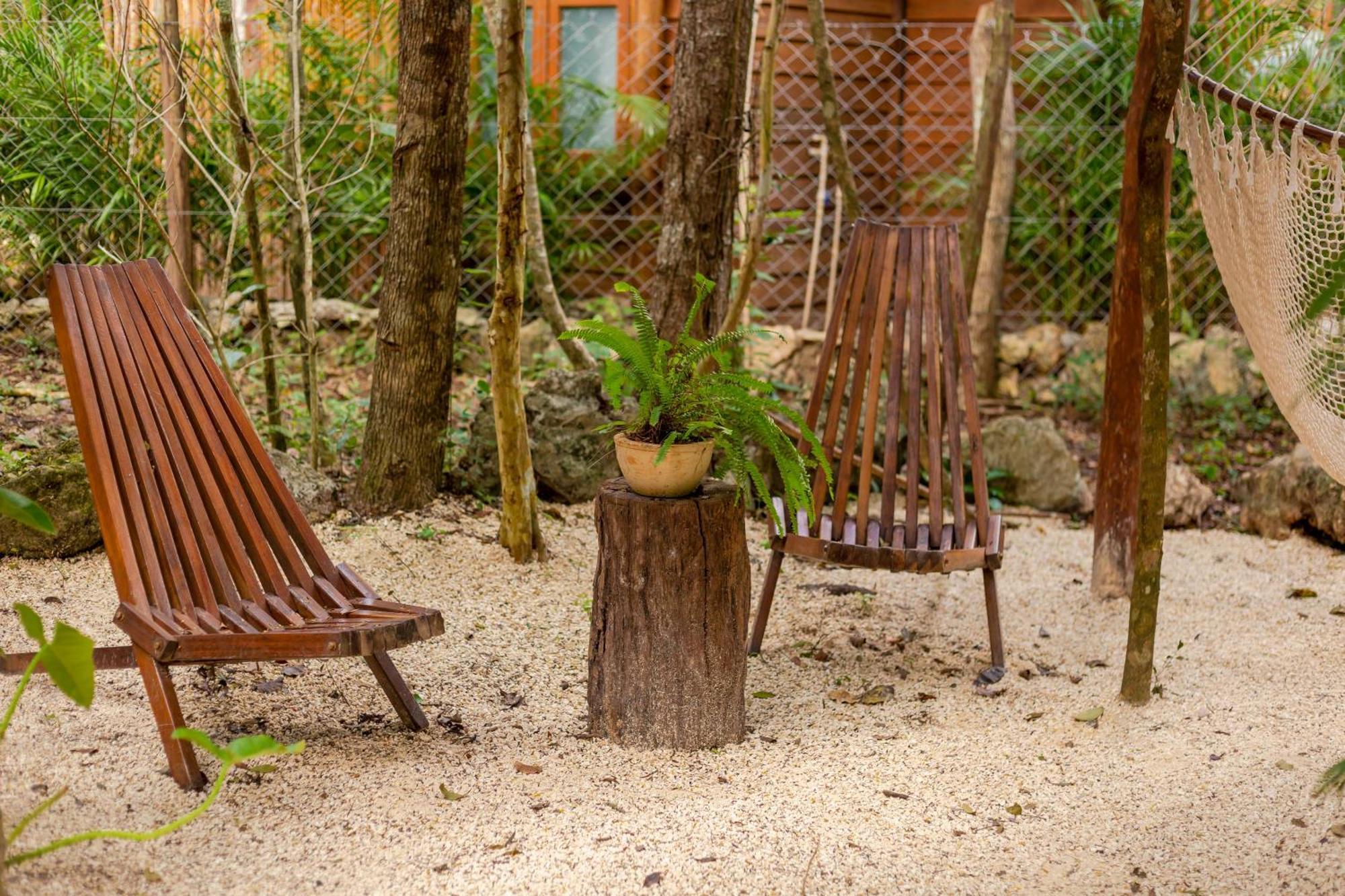 Gasthaus Madre Tierra Eco Habitat Puerto Morelos Exterior foto