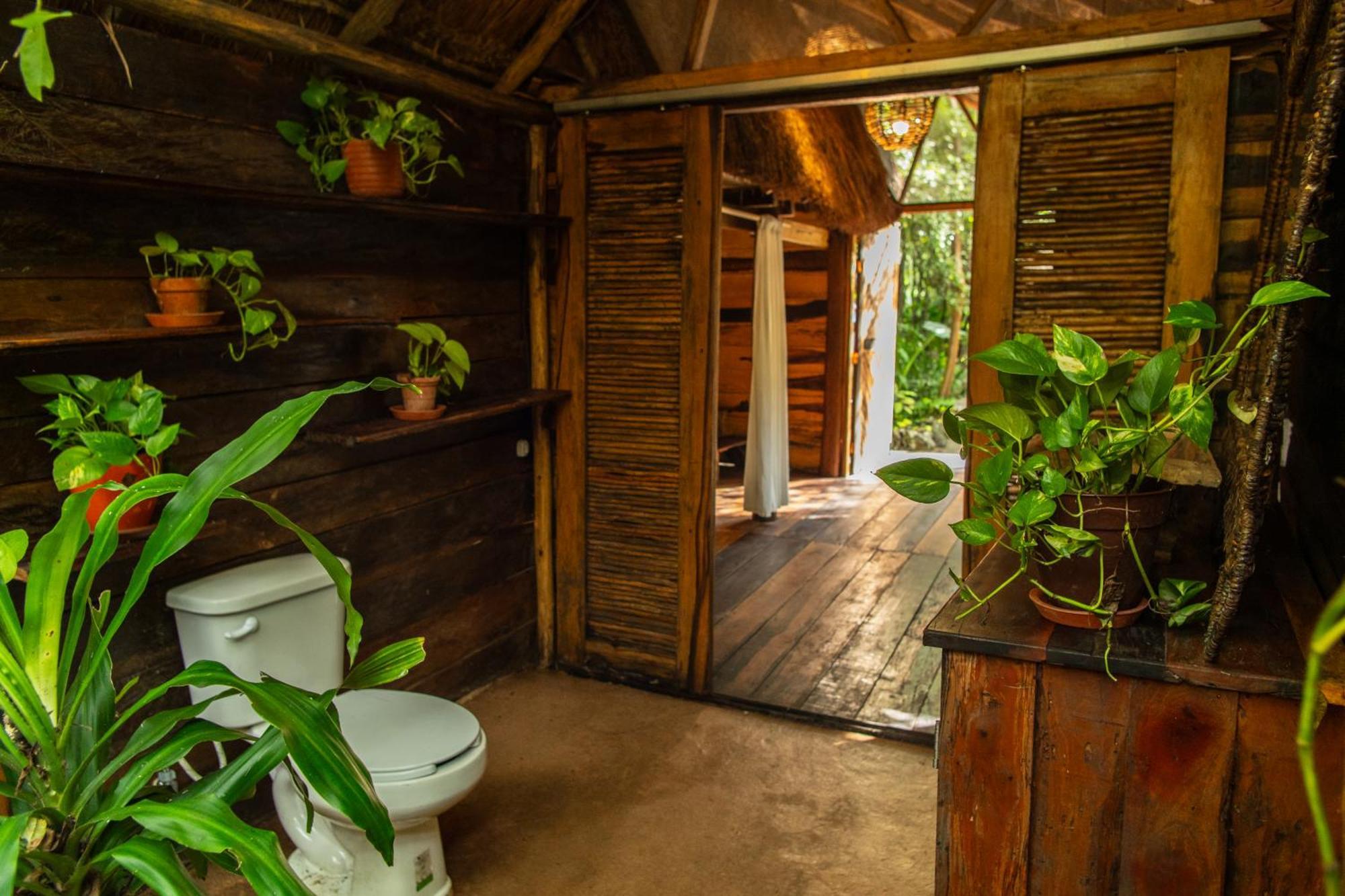 Gasthaus Madre Tierra Eco Habitat Puerto Morelos Exterior foto