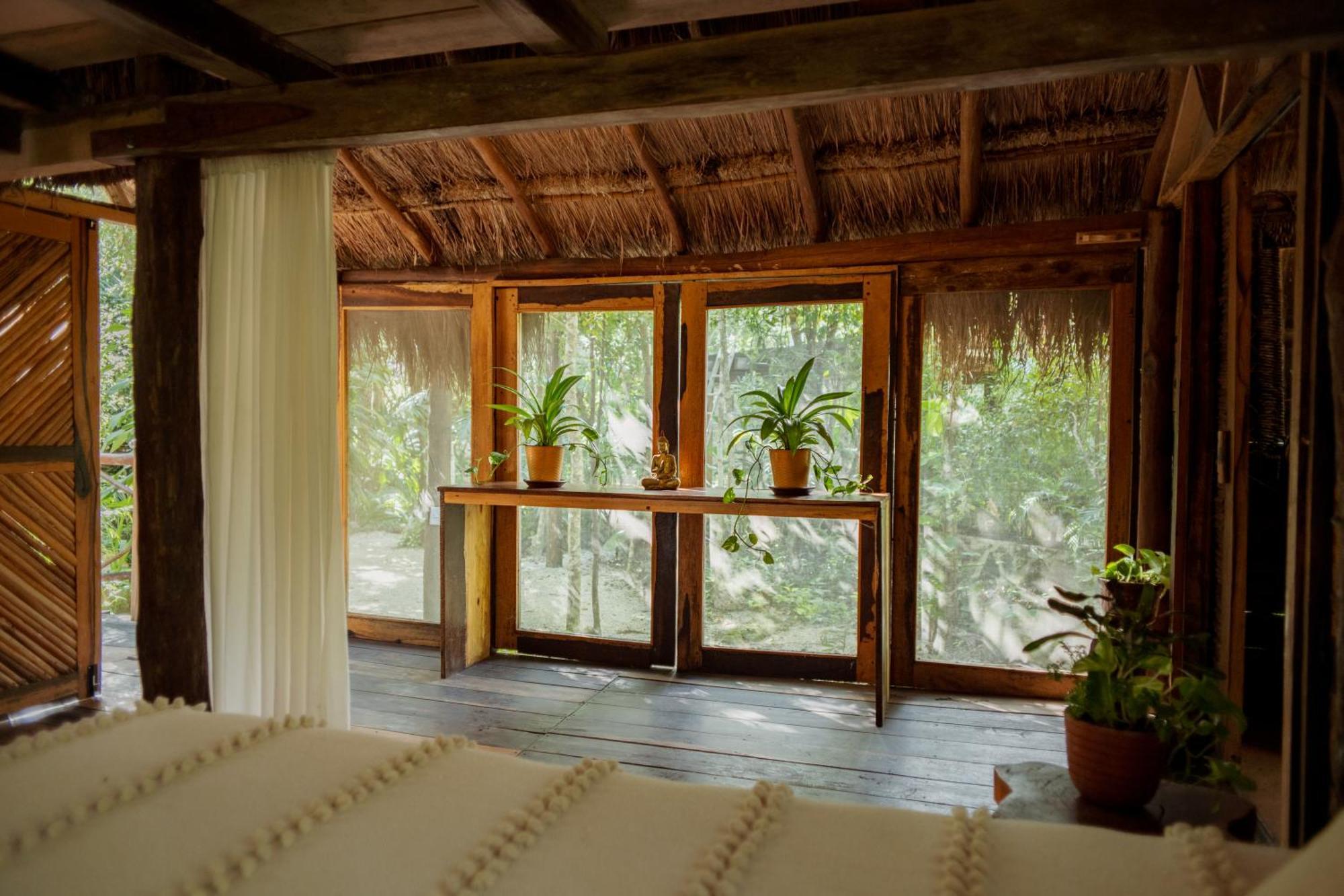 Gasthaus Madre Tierra Eco Habitat Puerto Morelos Exterior foto