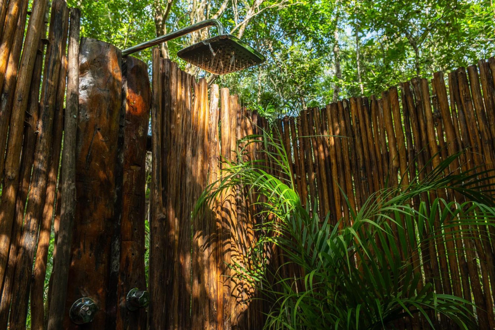 Gasthaus Madre Tierra Eco Habitat Puerto Morelos Exterior foto