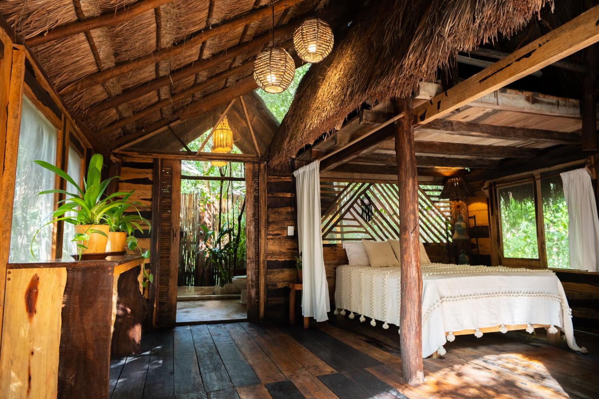 Gasthaus Madre Tierra Eco Habitat Puerto Morelos Exterior foto
